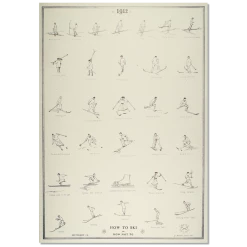 Grivel Lithographic Print: How To Ski And How Not To Prints & Posters