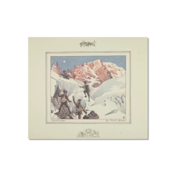 Grivel Prints & Posters Lithographic Print: Mont Blanc